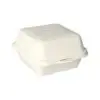 Hamburger-Boxen aus Zuckerrohr 14 x 15 cm weiss – Bild 2
